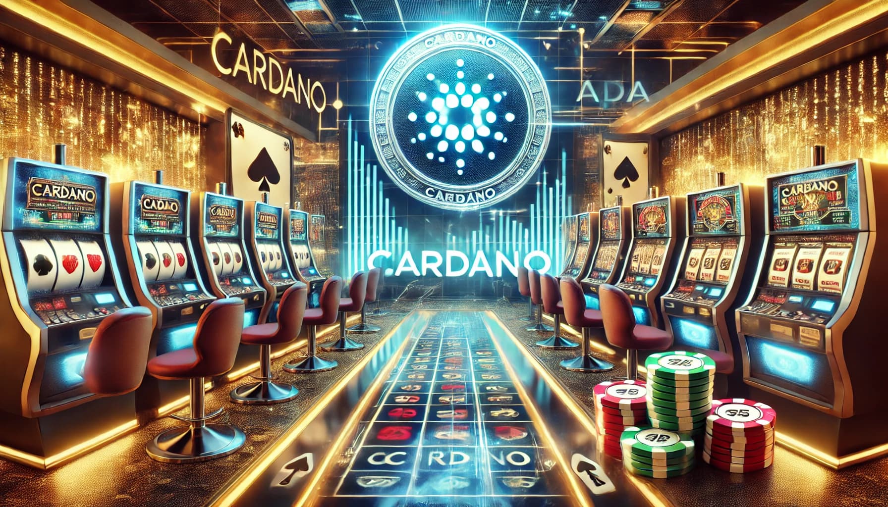 Máquinas tragamonedas con moneda Cardano